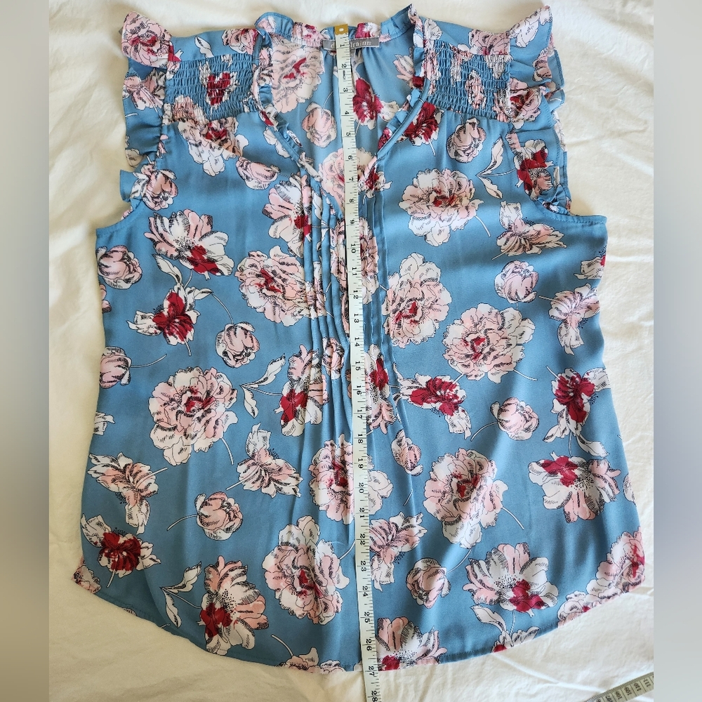 Floral Blue Skirt - Picture 4 of 5